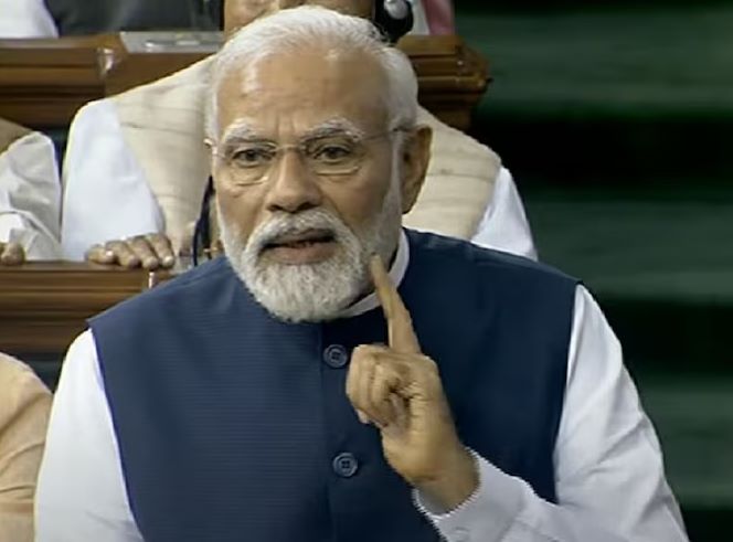 PM MODI IN LOKSABHA