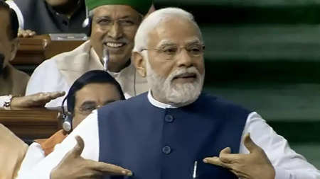 PM Modi in Loksabha