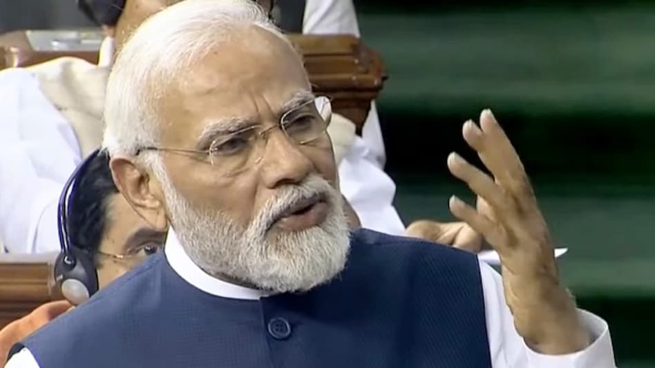 PM Modi in Loksabha