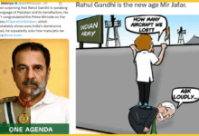 amit-malviya-rahul-gandhi-mir-jafar-poster-controversy