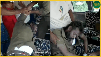 tamilnadu-dindigul-bus-driver-heart-attack-conductor-saves-passengers-cctv-viral-video