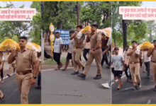 up-police-constables-shoot-reel-during-funeral-in-amroha-viral-video