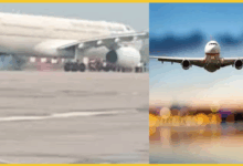lucknow-saudi-airlines-flight-wheel-sparks