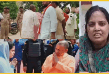 bjp-mahila-jiladhyaksh-ambedkarnagar-dharna-marpit-accusation