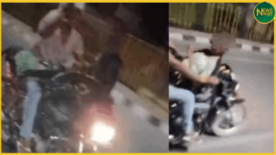 firozabad-bike-couple-romance-viral-video-no-helmet-tank-stunt