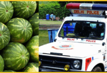 delhi-crime-348-kilo-ganja-seized-hidden-under-watermelons