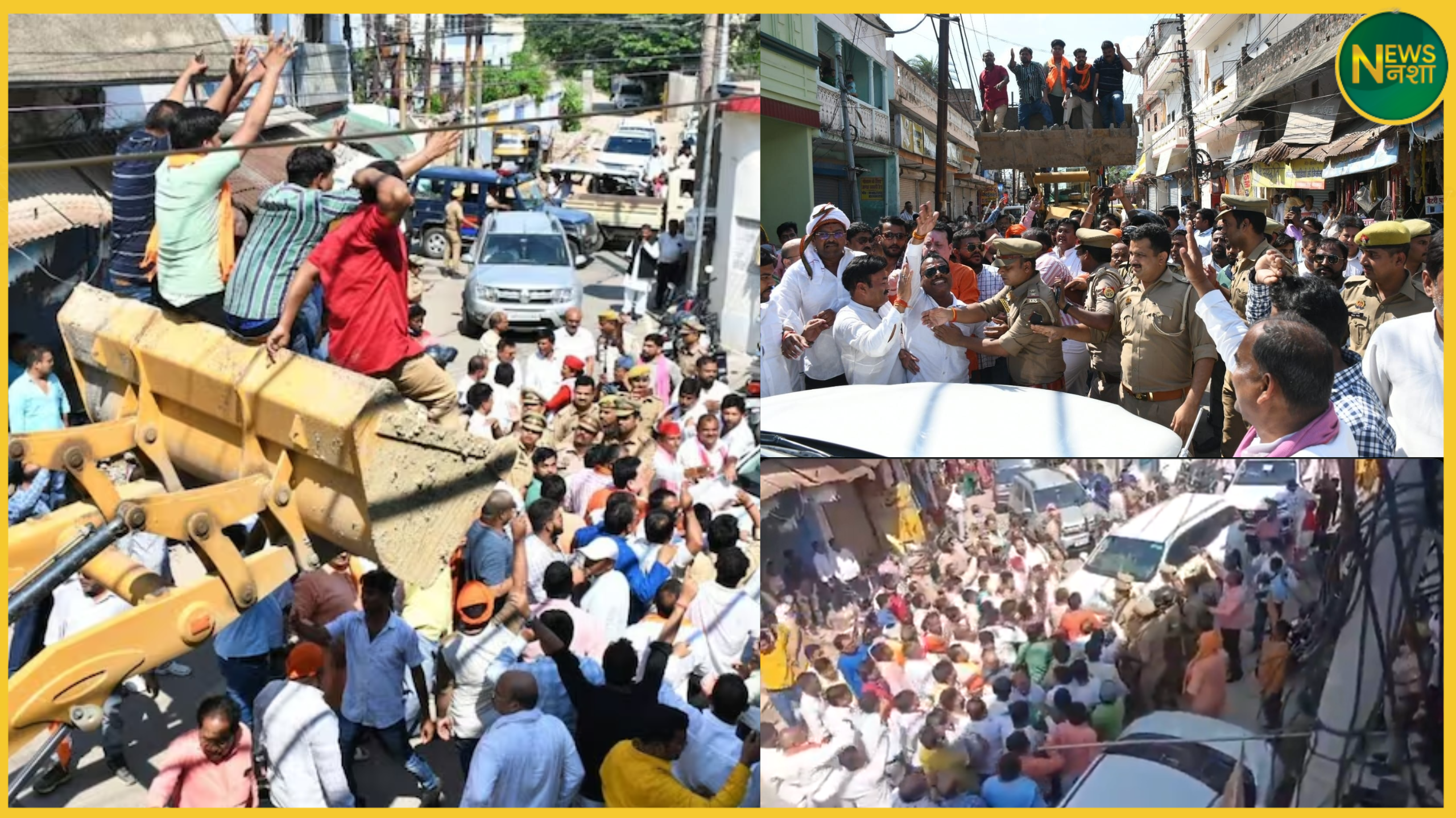 gorakhpur-mata-prasad-pandey-attack-sp-protest-bjp-response-akhilesh-slams-govt