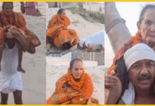 bihar-son-carries-90-year-old-mother-on-shoulder-for-ganga-snan-in-varanasi