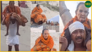 bihar-son-carries-90-year-old-mother-on-shoulder-for-ganga-snan-in-varanasi