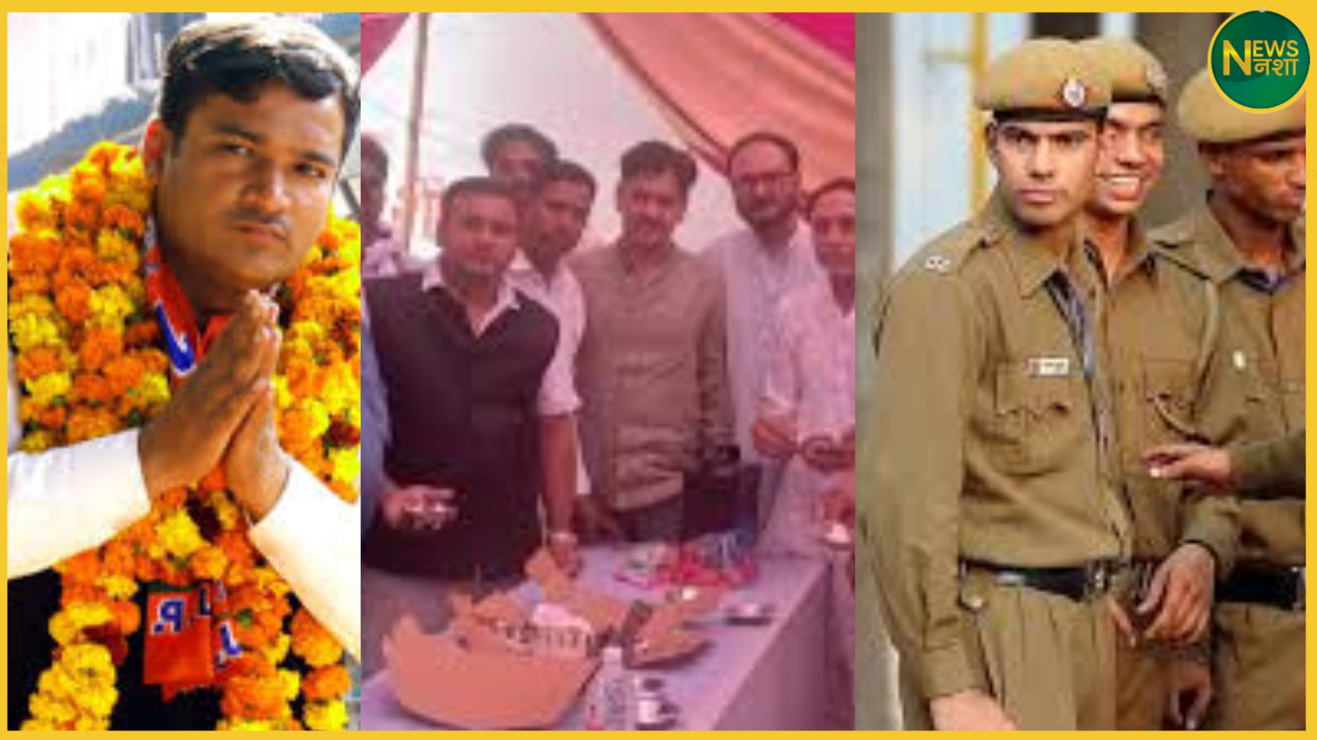 muradabad-kotwali-me-bjp-neta-ka-birthday-sdm-co-shamil-tasveerein-viral