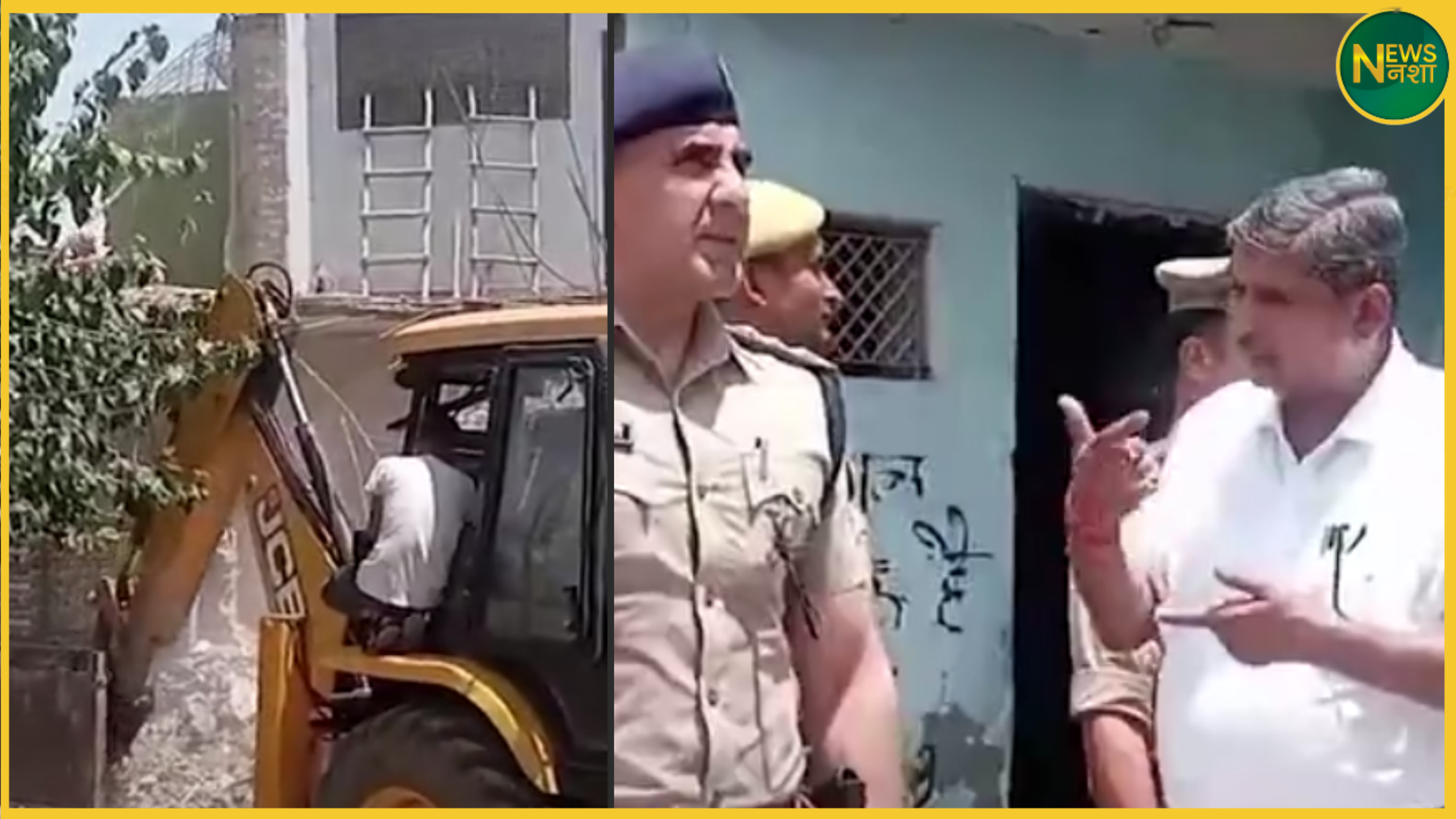 chandausi-illegal-construction-mosque-houses-on-government-land-bulldozer-action-warning