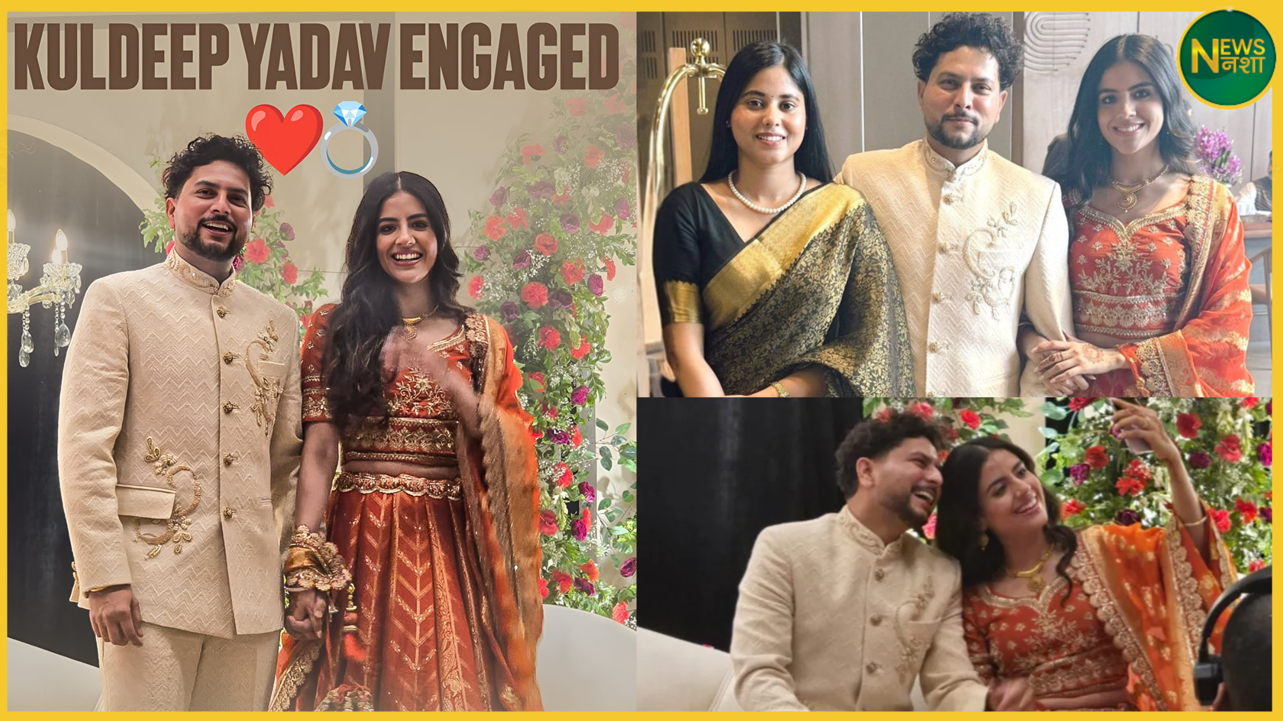 kuldeep-yadav-engagement-with-childhood-friend-vanshika-in-lucknow