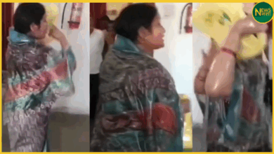 mp-katni-former-mla-wife-attempts-self-immolation-land-dispute-viral-video
