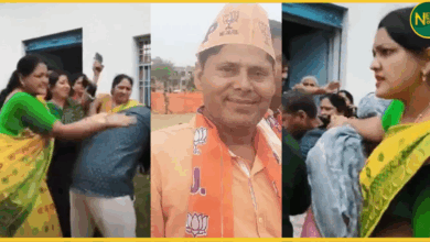 agra-bjp-leader-anand-sharma-beaten-by-women-workers-over-obscene-messages