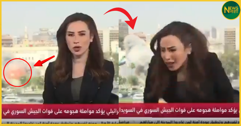 syrian-anchor-runs-away-live-tv-israeli-airstrike-damascus-video