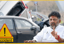 karnataka-dk-shivakumar-escort-car-accident-on-bengaluru-mysuru-expressway-one-security-personnel-injured