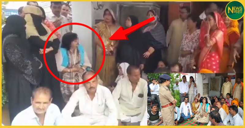 kanpur-minister-pratibha-shukla-protests-in-police-station-over-sc-st-case