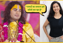aniruddhacharya-viral-video-women-comment-khushboo-patani-response