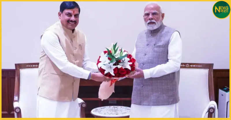 mp-cm-mohan-yadav-meets-pm-modi-18-month-report-investment-request