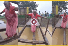 jharkhand-broken-bridge-old-woman-crosses-social-media-action