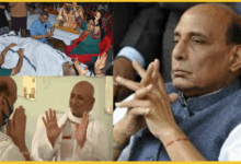 rajnath-singh-guru-santosh-dwivedi-death-kanpur-bithoor-antim-sanskar