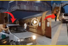 meerut-railway-station-fauji-drove-car-on-platform-arrested-after-viral-video