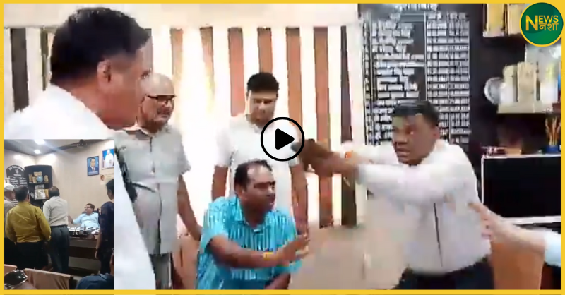 moradabad-dios-teacher-accountant-clash-video-viral