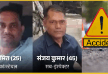 hamirpur-police-accident-bundelkhand-expressway-two-dead-two-injured
