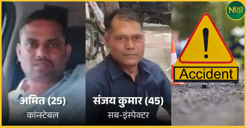 hamirpur-police-accident-bundelkhand-expressway-two-dead-two-injured