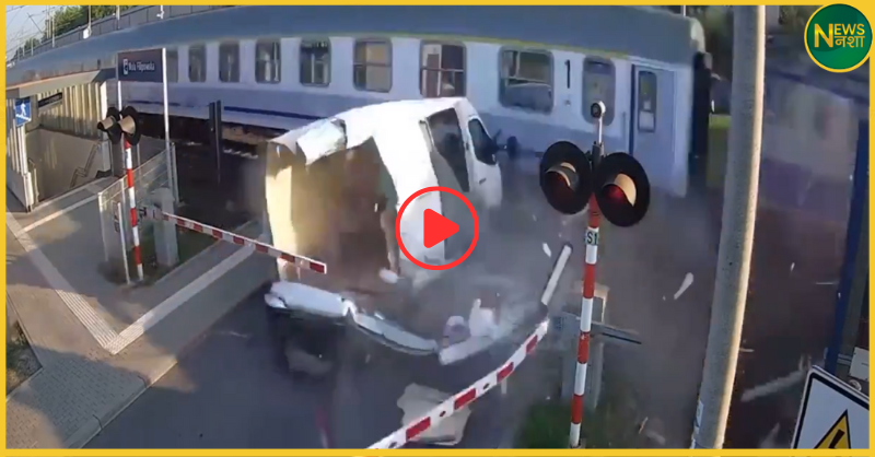 viral-video-van-hit-by-train-at-railway-crossing
