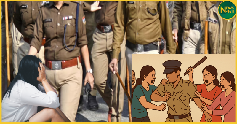 basti-police-scuffle-arrest-threat-nameplate-snatched