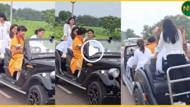 dhirendra-shastri-vintage-car-bullet-ride