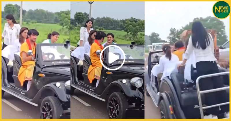 dhirendra-shastri-vintage-car-bullet-ride