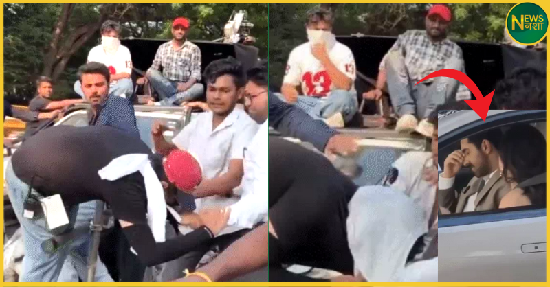 prayagraj-pati-patni-aur-woh-2-shooting-bawal-ayushmann-khurrana-sara-ali-khan-video-viral/