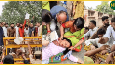 lucknow-hungama-rahul-gandhi-voter-adhikar-yatra-pm-modi-gaali-bjp-protest