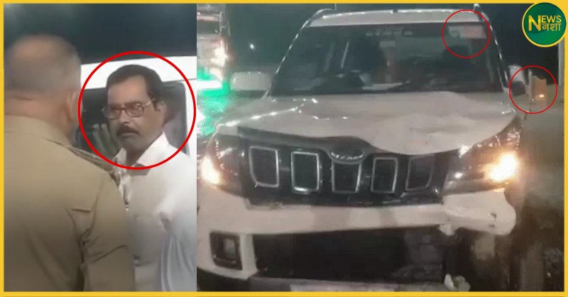hardoi-bjp-leader-car-accident-police-drama