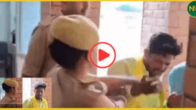 ghazipur-sbsp-worker-beaten-by-female-constable-video-viral