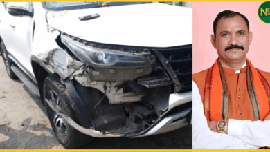 manendragarh-health-minister-shyam-bihari-jaiswal-car-accident-safe