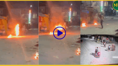 youth-tries-to-burn-himself-in-filmy-style-in-kanpur-petrol-cigarette-cctv-video-viral